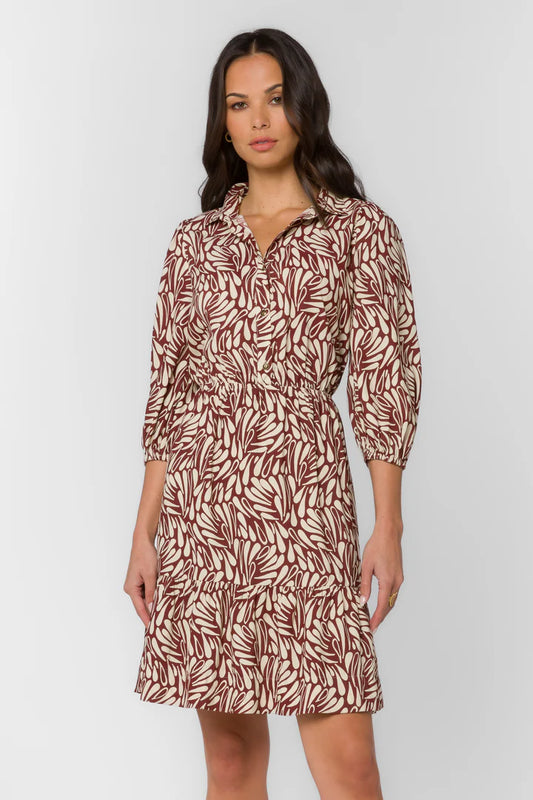 Nichola Dress by Velvet Heart in Bordeaux Dew