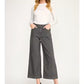 Annabelle Crop Wide Leg Pant by Level 99 in Smokey Grey