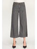 Annabelle Crop Wide Leg Pant by Level 99 in Smokey Grey