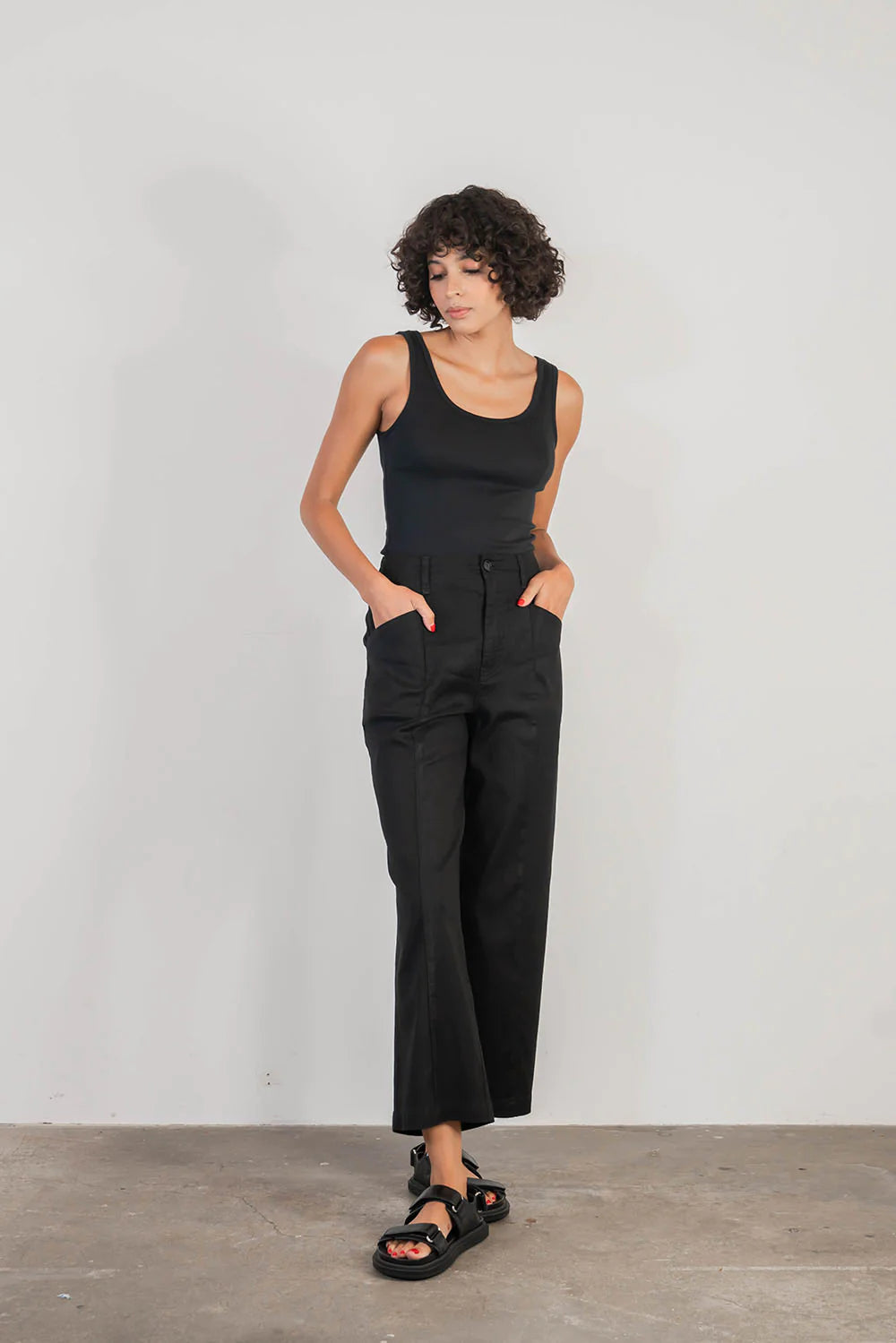 Milli Pant by Level 99 in Bold Black