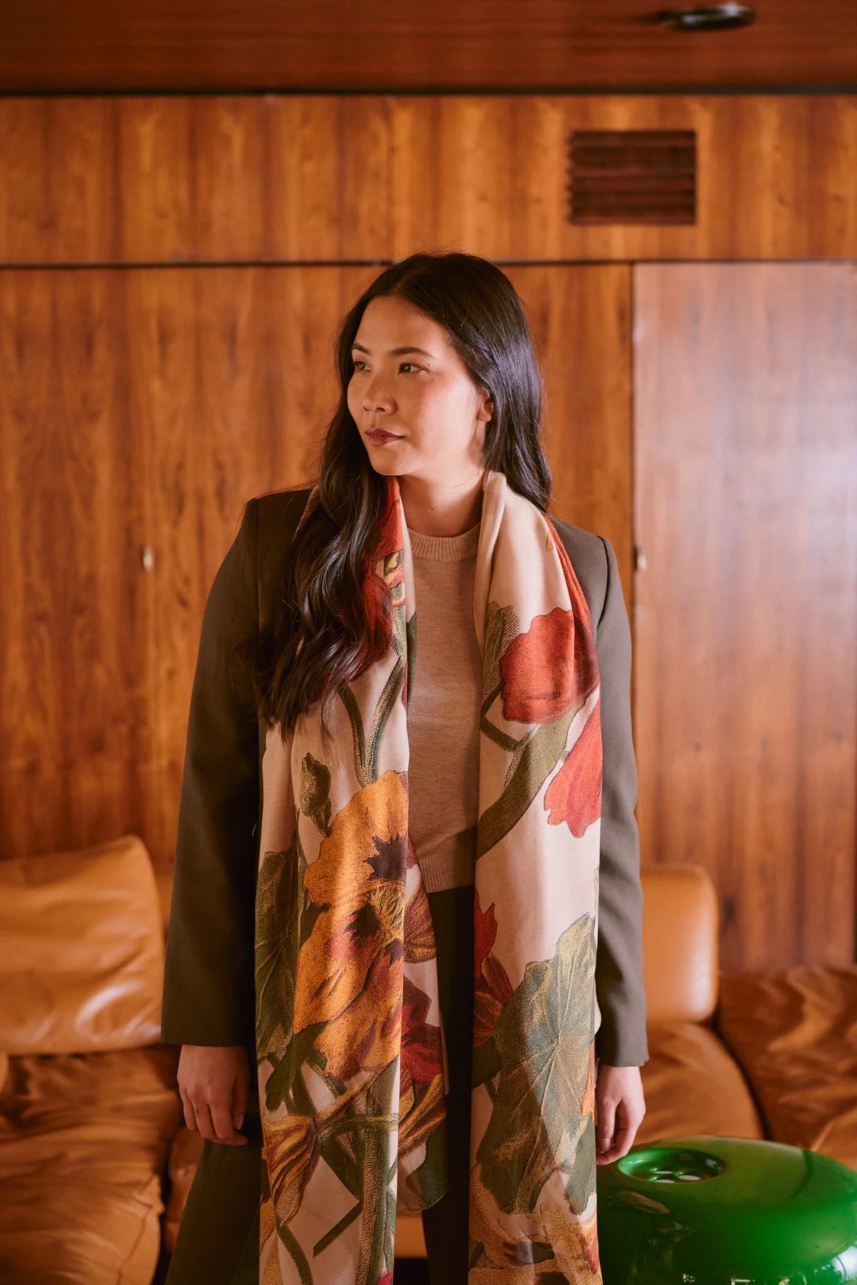 Scarf by One Hundred Stars in Nasturtium Fawn