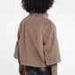 Nesrin Faux Fur Coat by Rino & Pelle in Mocha Latte