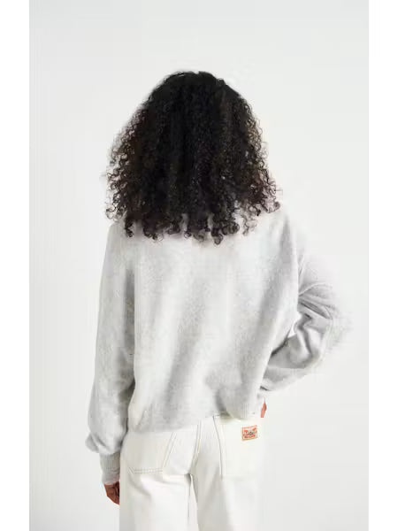 Damsville Sweater by American Vintage in Gris Chine
