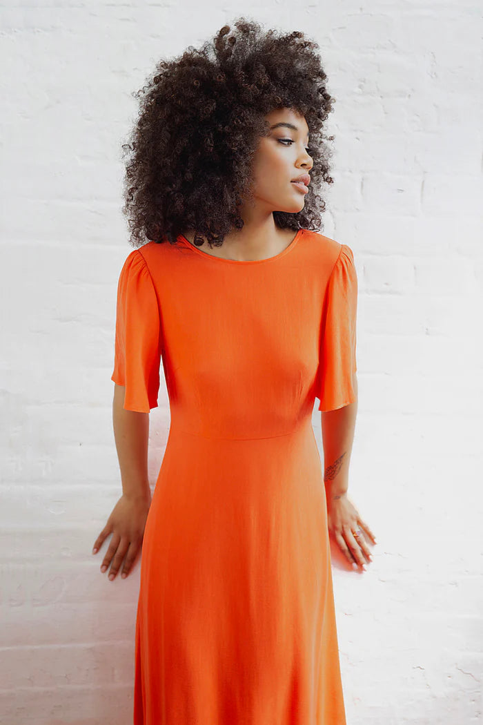 Other Lives Rene Dress by Traffic People in Orange