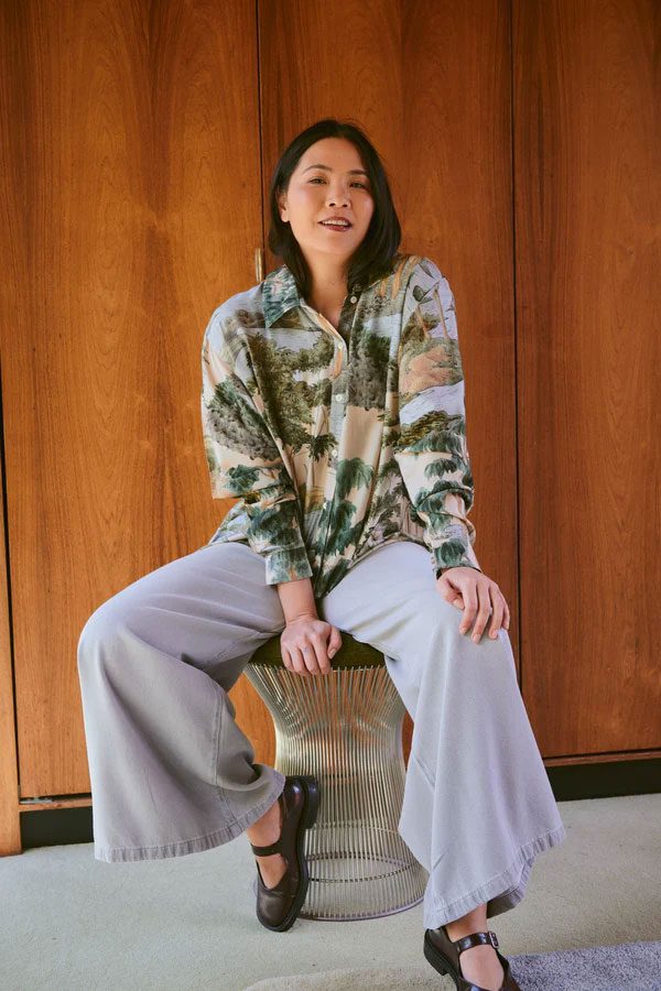 Rivers and Trees Oversized Shirt by One Hundred Stars