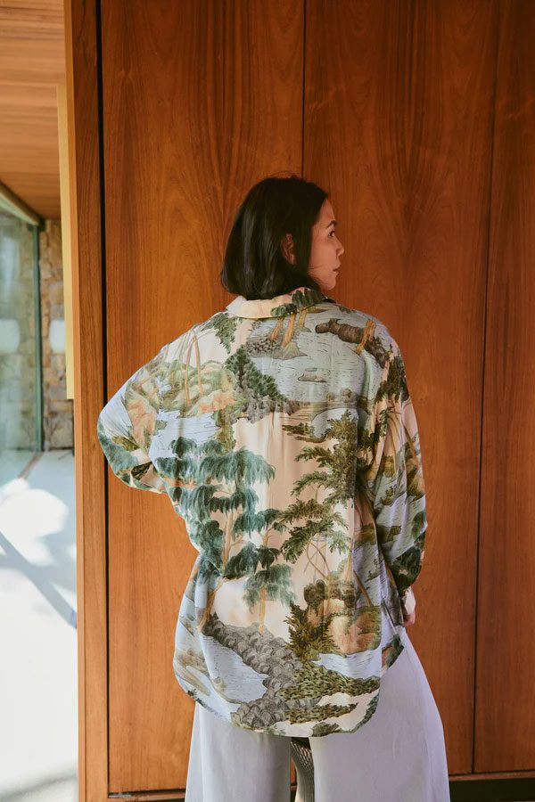 Rivers and Trees Oversized Shirt by One Hundred Stars