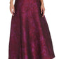 Brocade Jacquard Ball Gown Skirt by Muse in Fuchsia