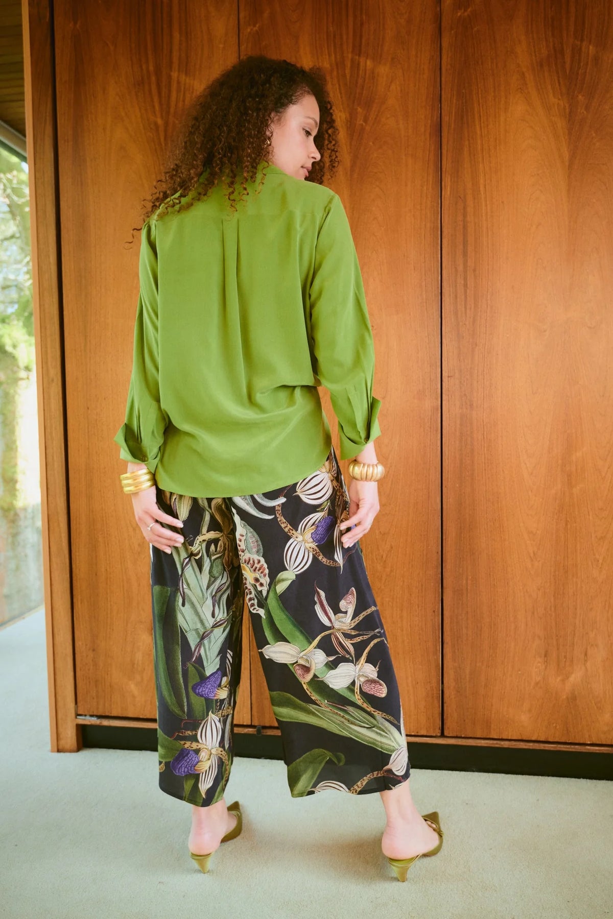 Palazzo Pants by One Hundred Stars in Orchid Black