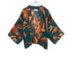 Wool Kimono by One Hundred Stars in Orchid Teal