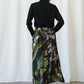 A-line Maxi Skirt by One Hundred Stars in Orchid Black