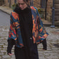 Wool Kimono by One Hundred Stars in Orchid Teal