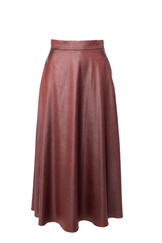 Depth Skirt by Anonyme in Burgundy