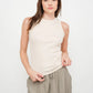 Knit Sleeveless Top by Fun2Fun in Oyster