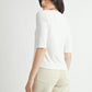 Elbow Sleeve Knit Tee by Fun2Fun in Ivory