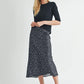 Elbow Sleeve Knit Tee by Fun2Fun in Black
