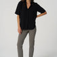 All-Season Slim Ankle Pant by Franne Golde in Dark Sage