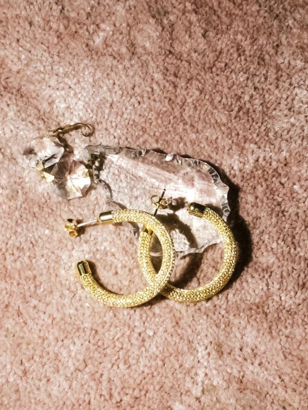 Petit Arthur Earrings by Maison Lurex in Gold