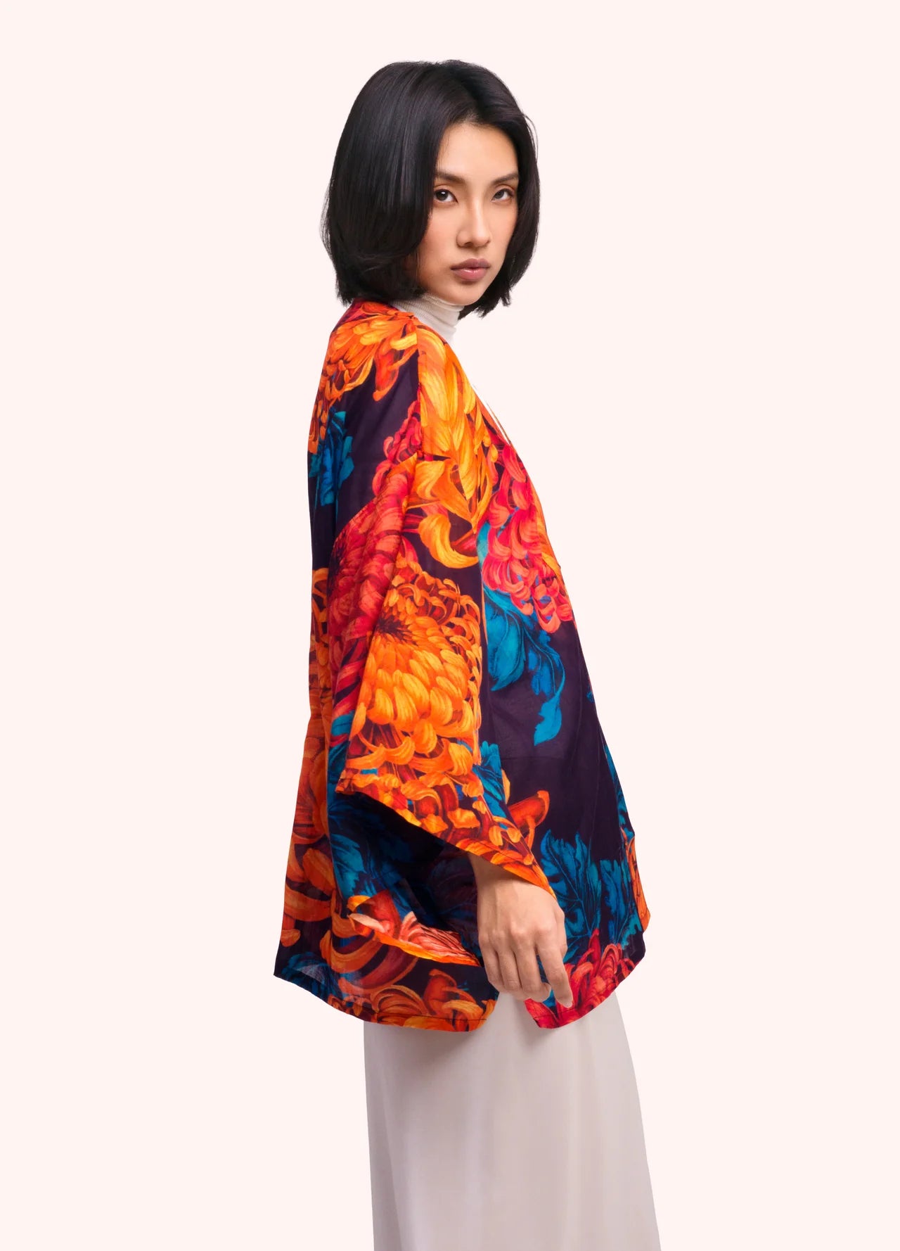 Short Kimono Jacket by Powder Design in Chrysanthemum
