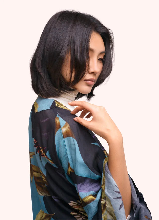 Short Kimono Jacket by Powder Design in Hellebore