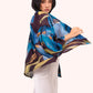 Short Kimono Jacket by Powder Design in Iris
