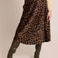 Anarchy Skirt by Traffic People in Black and Brown Leopard