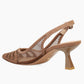 Jacie Suede Low Heel Shoe by Pelle Moda in Taupe