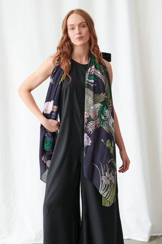 Scarf by One Hundred Stars in Phoenix Black