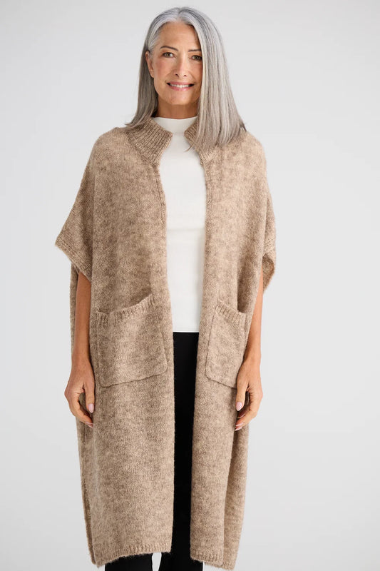 Phoenix Knit Cardi by Brave & True in Oat Marle