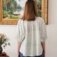 Poppy Blouse by Ex Voto in White & Hunter Green