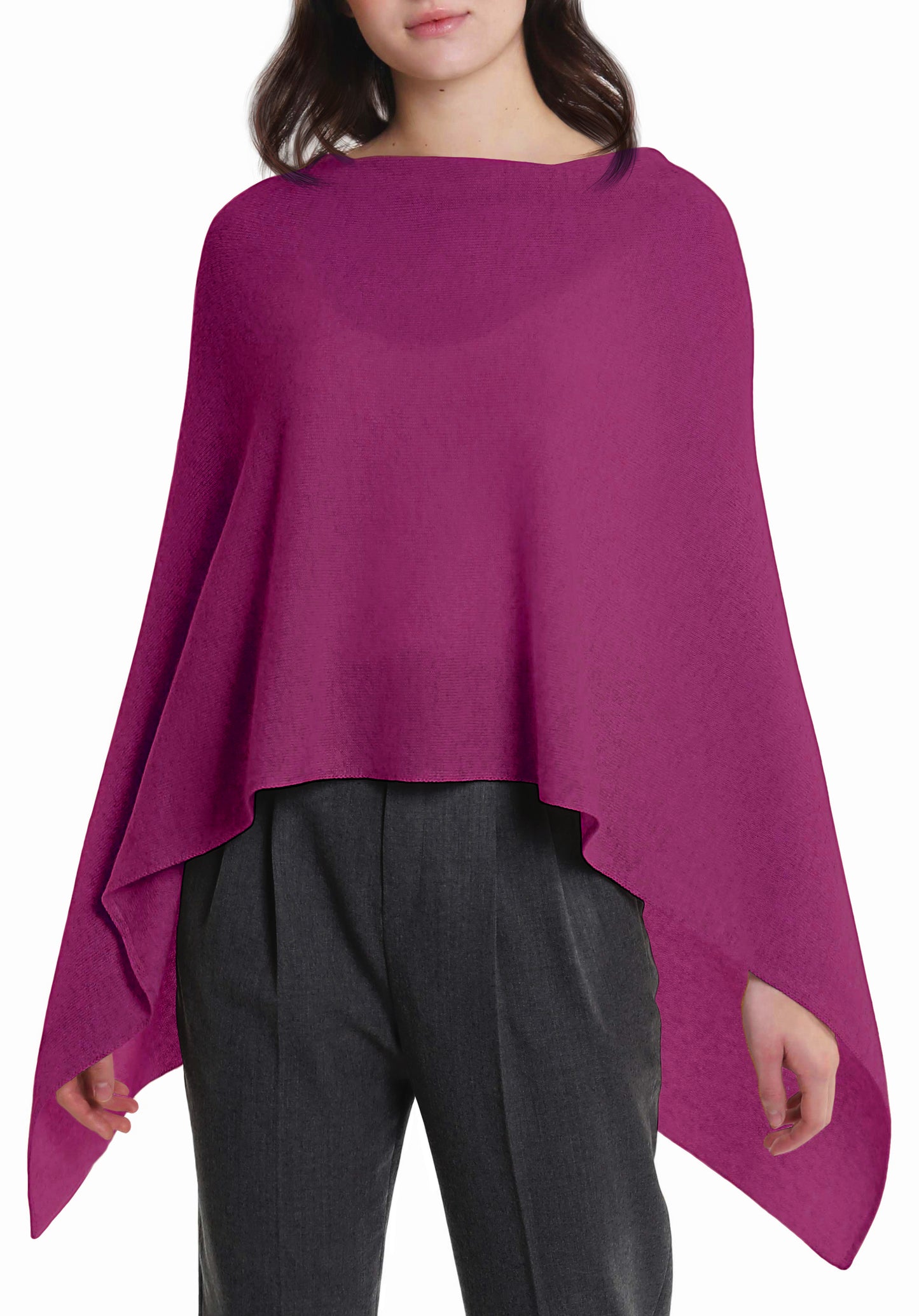 Cashmere Topper by InCashmere in Wild Berry