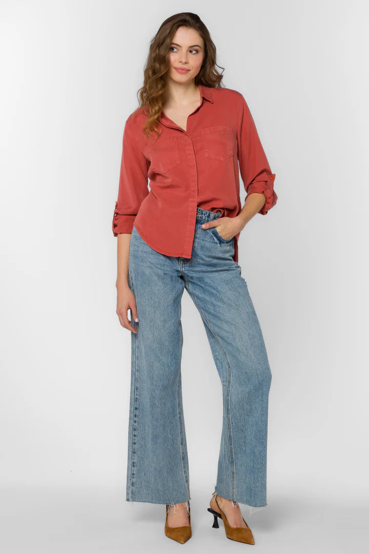 Riley Top by Velvet Heart in Burnt Brick