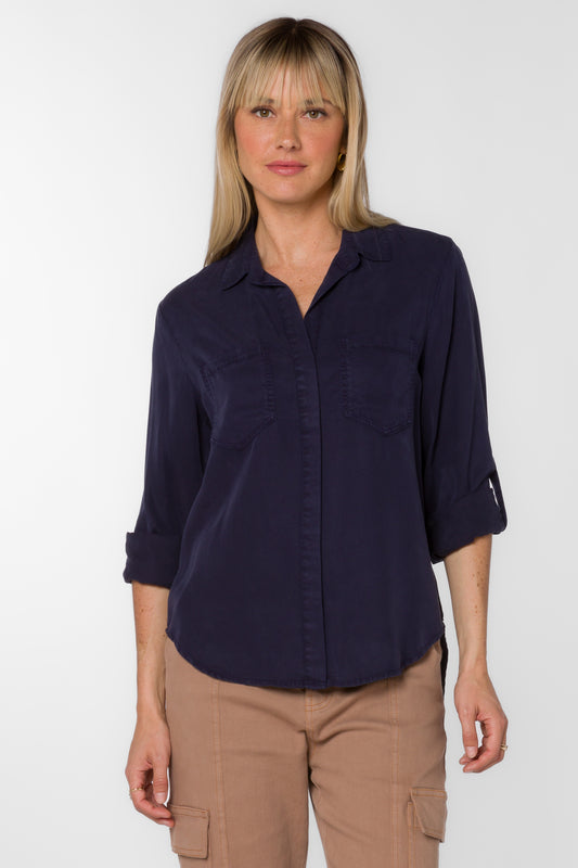 Riley Top by Velvet Heart in Midnight Navy