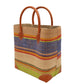 Rayo Stripes Straw Basket Bag by Shebobo