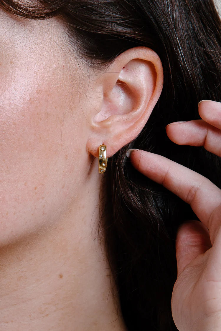 Regina Hoop Earring by Vincent Jewelry in Gold