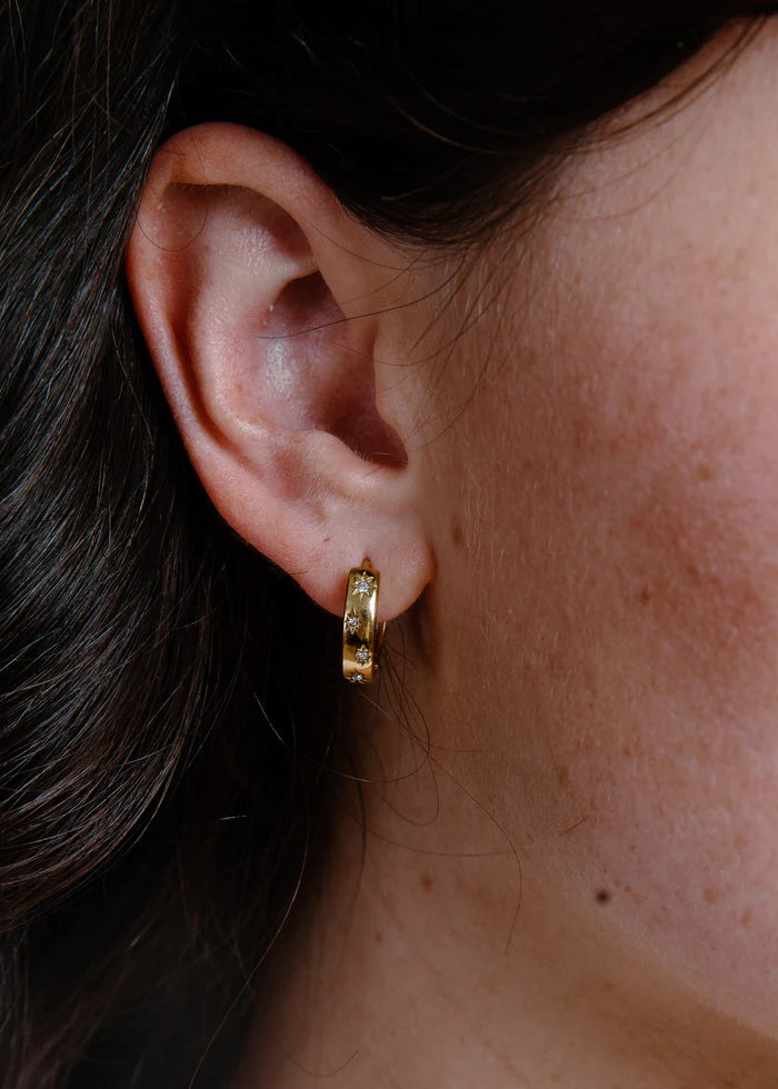 Regina Hoop Earring by Vincent Jewelry in Gold