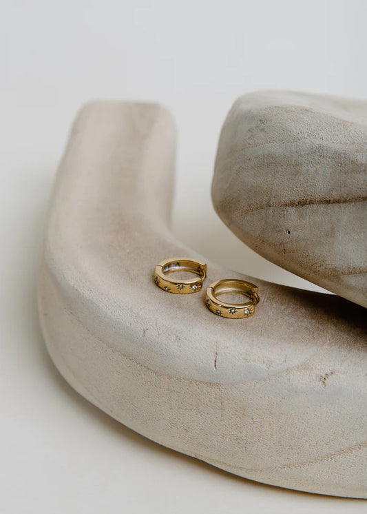 Regina Hoop Earring by Vincent Jewelry in Gold