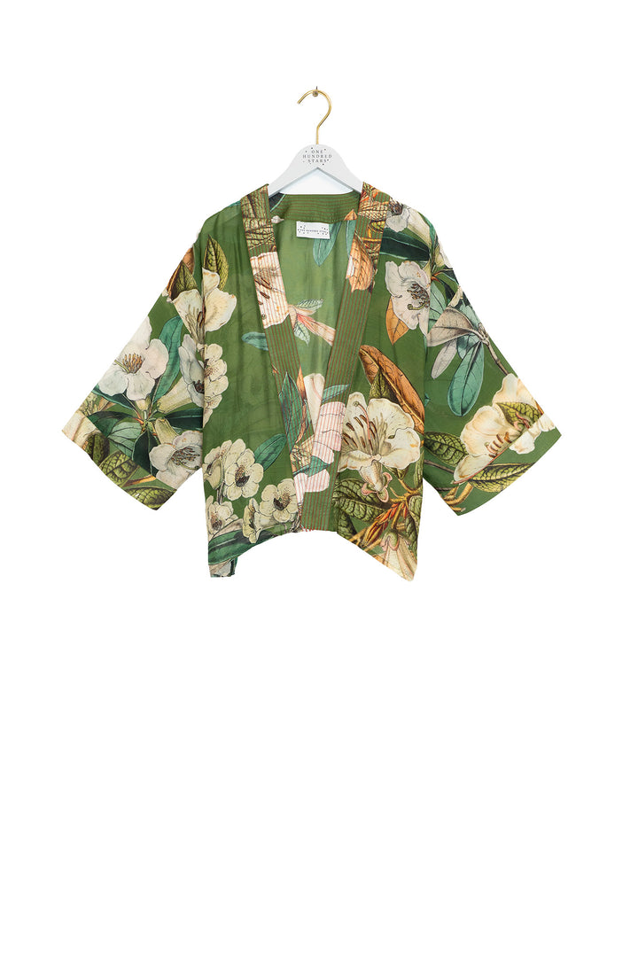 Kimono by One Hundred Stars in Rhodoleia Green
