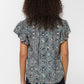 Sahara Top by Velvet Heart in Navy Abstract