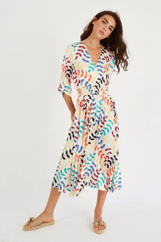 Sargasso Sea Maia Dress by Traffic People in Cream