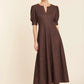 Faux Suede Maxi Dress by Dolce Cabo in Brown