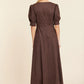 Faux Suede Maxi Dress by Dolce Cabo in Brown