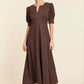 Faux Suede Maxi Dress by Dolce Cabo in Brown