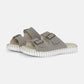 Tulip Slide Sandals by Ilse Jacobsen in Grey