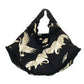 Stork Black Slouch Bag by One Hundred Stars
