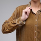 Velvet Blouse by Cut Loose in Lentil