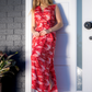 Sash Dress by Cienna in Flame