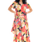Cosmos Short Sleeve Wrap Dress by Cienna