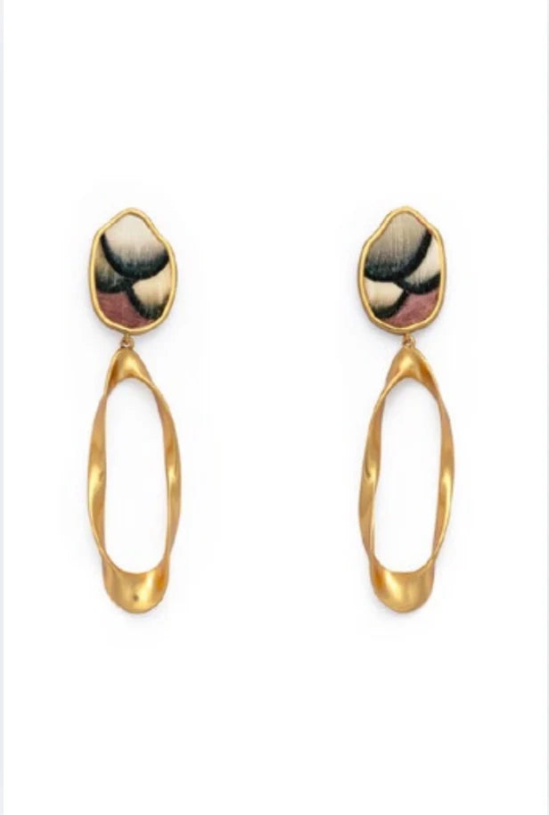 Hailey Organic Drop Earring by Brackish