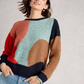 Freya Abstract Jumper by White Stuff in Navy
