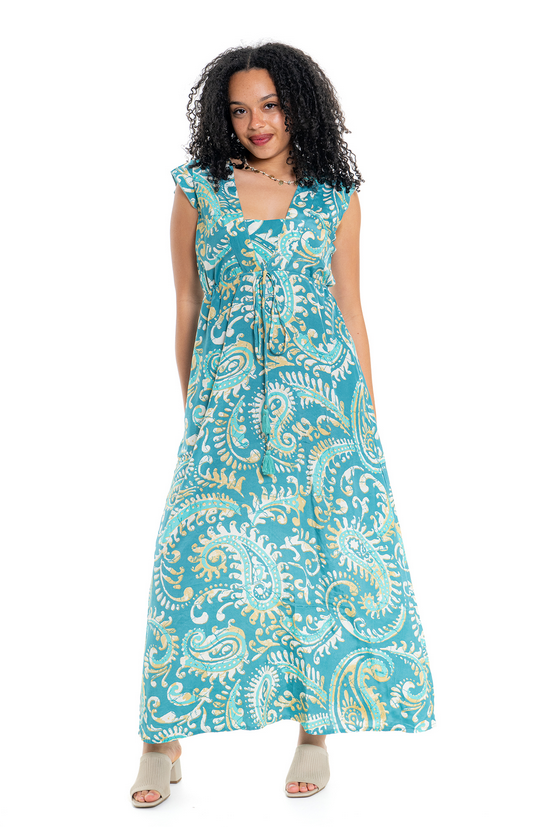 Citra Kew Dress by Cienna in Green